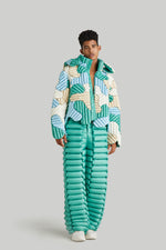 RAXXY SOLID GRAIN CAMOUFLAGE GOOSE DOWN JACKET