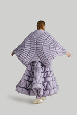 SYMMETRICAL CIRCULAR PATTERN GOOSE DOWN SHAWL