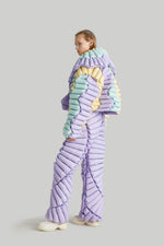 RAXXY WAVE LAPEL GOOSE DOWN JACKET