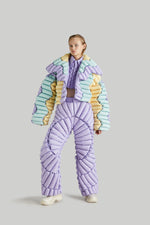 RAXXY WAVE LAPEL GOOSE DOWN JACKET