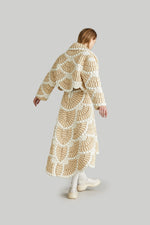 RAXXY "FAN FIREWORK" LAPEL GOOSE DOWN JACKET