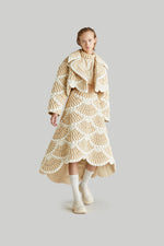 RAXXY "FAN FIREWORK" LAPEL GOOSE DOWN JACKET