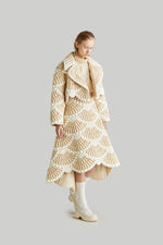 RAXXY "FAN FIREWORK" LAPEL GOOSE DOWN JACKET