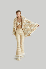 "FAN FIREWORK"ELEGANT GOOSE DOWN CAPE