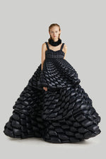 RAXXY THREE LAYER SWIRL PUFF GOOSE DOWN DRESS