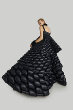 RAXXY THREE LAYER SWIRL PUFF GOOSE DOWN DRESS