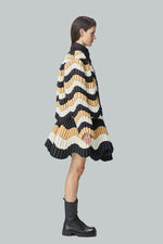 WAVY DOWN SWEATER CARDIGAN