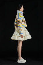 GREAT WALL TWILL WEAVE COLORED TURTLENECK GOOSE DOWN SWEATER