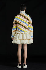 GREAT WALL TWILL WEAVE COLORED TURTLENECK GOOSE DOWN SWEATER