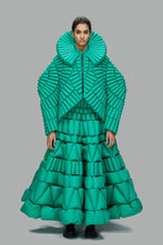 PLANT STEM LEAF VEIN TEXTURE GEOMETRIC ART SILHOUETTE JACKET