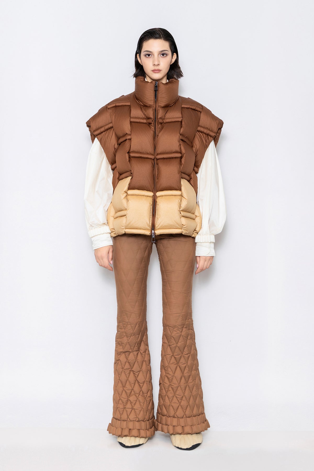 RAXXY CLASSIC GRADIENT WOVEN GOOSE DOWN VEST