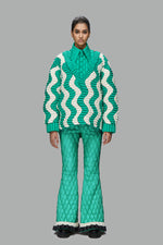 WAVY DOWN SWEATER LONG CARDIGAN