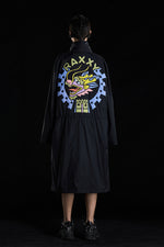 THE GREAT WALL PAPER-CUT COLORFUL SCULPTURE PROCESS TRENCH COAT