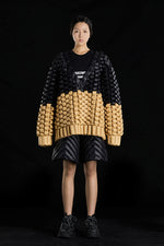 KIRIN STITCHING V-NECK OVERSIZED GOOSE DOWN SWEATER