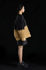 KIRIN STITCHING V-NECK OVERSIZED GOOSE DOWN SWEATER