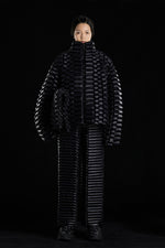 FUTURISTIC ANACONDA TEXTURE GOOSE DOWN JACKET