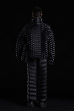 FUTURISTIC ANACONDA TEXTURE GOOSE DOWN JACKET