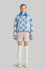 COLORFUL ROUND FIREWORK GOOSE DOWN JACKET