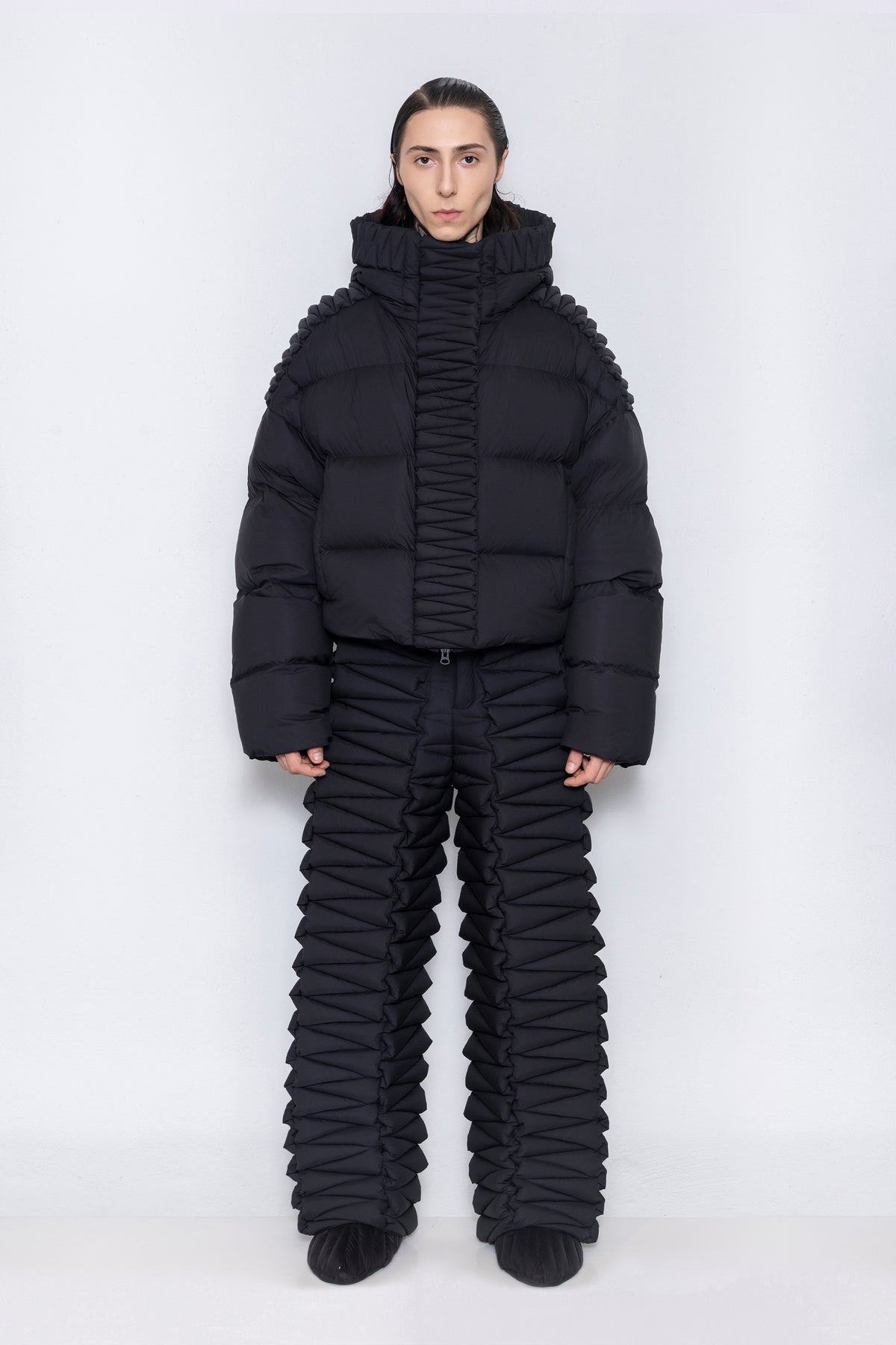 RAXXY CLASSIC HOODED GOOSE DOWN JACKET