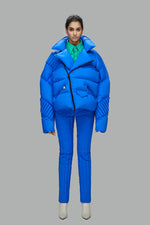 CLASSIC LOOSE FIT BIKER DOWN JACKET