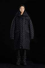 THE GREAT WALL PAPER-CUT COLORFUL SCULPTURE PROCESS TRENCH COAT