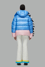 CLASSIC PAPER CUT CRAFT ZEBRA DOWN JACKET