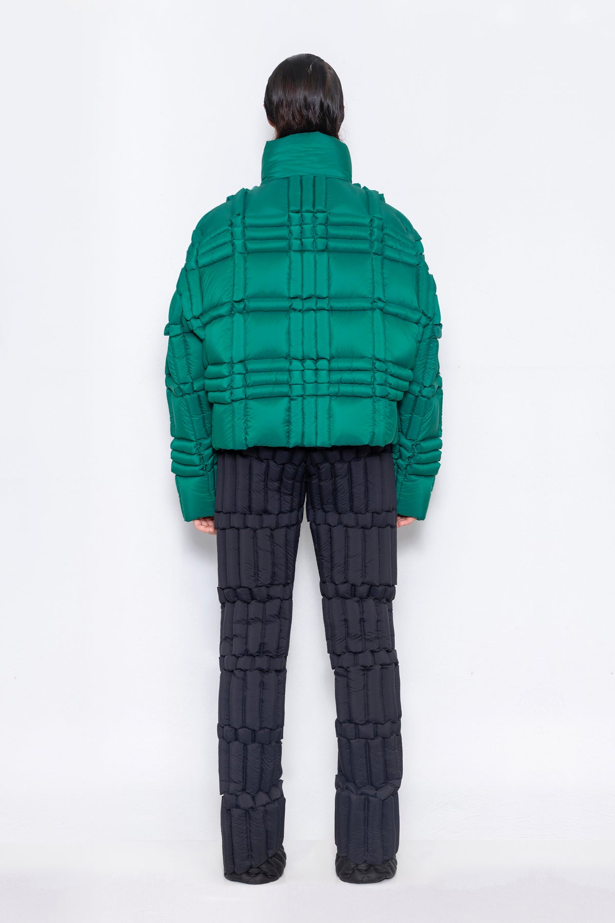 RAXXY CLASSIC SCOTTISH TARTAN GOOSE DOWN JACKET