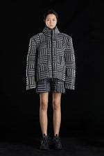 CYBERPUNK BULLET STYLE SQUARE GOOSE DOWN JACKET