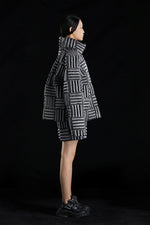 CYBERPUNK BULLET STYLE SQUARE GOOSE DOWN JACKET