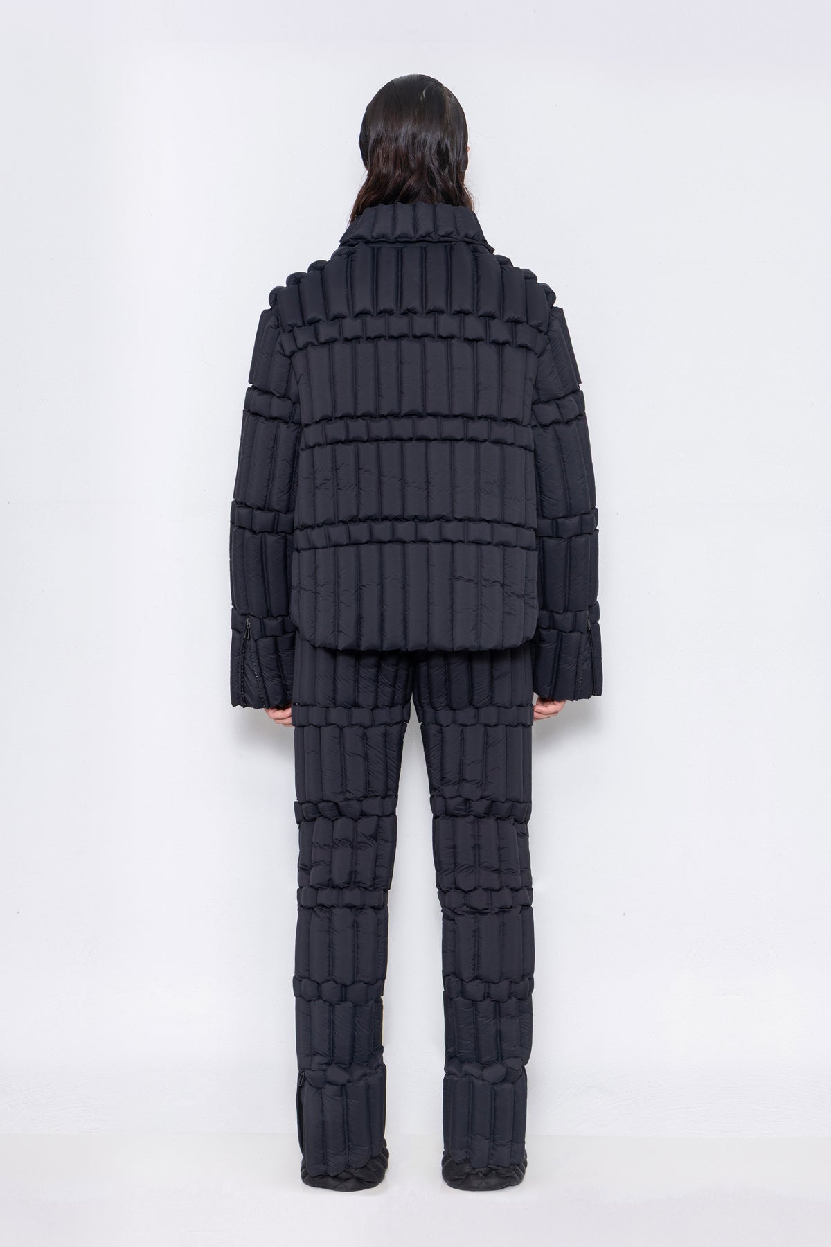 RAXXY CLASSIC SLUB GOOSE DOWN BIKER JACKET