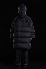 PEARL DECORATED GOOSE DOWN HOODED COAT