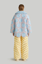 PINK&BLUE FIREWORKS GOOSE DOWN JACKET