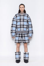 RAXXY CLASSIC SCOTTISH TARTAN GOOSE DOWN JACKET