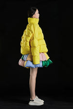 CLASSIC DECONSTRUCTED GREAT WALL TEXTURED GOOSE DOWN JACKET