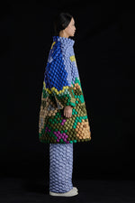 “THE GREAT WALL"MOSAICS OVERSIZED GOOSE DOWN COAT