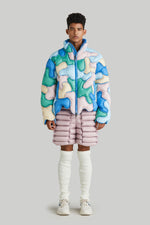 RAXXY SCALE CRAFT CAMO DOWN JACKET