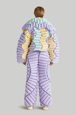 RAXXY WAVE LAPEL GOOSE DOWN JACKET