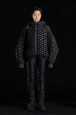 GOLD PEARL 5-DIMENSIONAL KIRIN PATTERN BATWING SLEEVES GOOSE DOWN JACKET