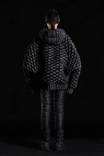 GOLD PEARL 5-DIMENSIONAL KIRIN PATTERN BATWING SLEEVES GOOSE DOWN JACKET