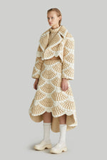 RAXXY "FAN FIREWORK" LAPEL GOOSE DOWN JACKET