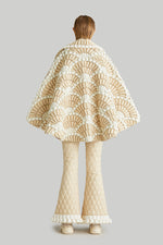 "FAN FIREWORK"ELEGANT GOOSE DOWN CAPE