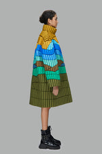 THE VAST LAND BAMBOO PATTERN DOWN WINDBREAKER