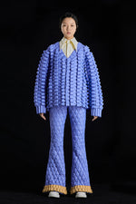 5-DIMENSIONAL CROCODILE GOOSE DOWN CARDIGAN