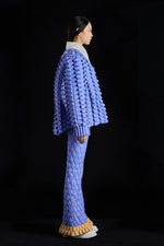 5-DIMENSIONAL CROCODILE GOOSE DOWN CARDIGAN