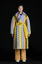 5-DIMENSIONAL GREAT WALL COLORFUL GOOSE DOWN TRENCH COAT