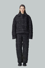 3D LANTERN PATTERN DOWN JACKET