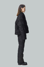 3D LANTERN PATTERN DOWN JACKET