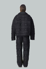 3D LANTERN PATTERN DOWN JACKET