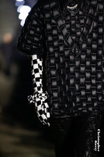 5-DIMENSIONAL GREAT WALL PATTERN V-NECK GOOSE DOWN TANK TOP