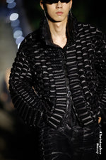 FUTURISTIC ANACONDA TEXTURE GOOSE DOWN JACKET